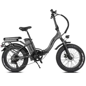 CLEARANCE - Rattan 750W LF Fat Tire Folding Electric Bike - Black