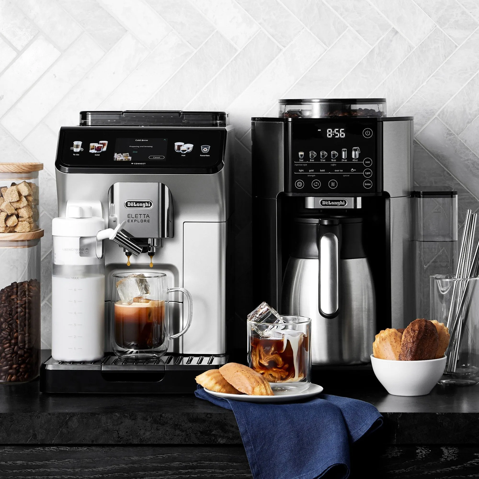 De'Longhi Eletta Explore Fully Automatic Espresso Machine with Cold Brew (ECAM45086S)