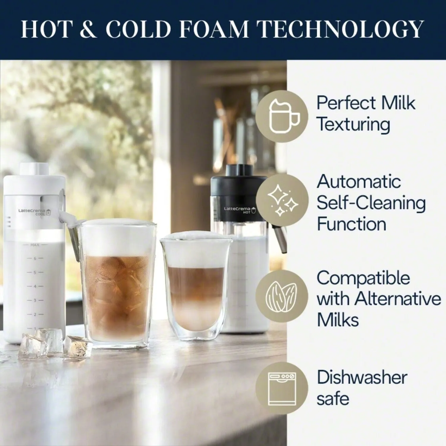 De'Longhi Eletta Explore Fully Automatic Espresso Machine with Cold Brew (ECAM45086S)