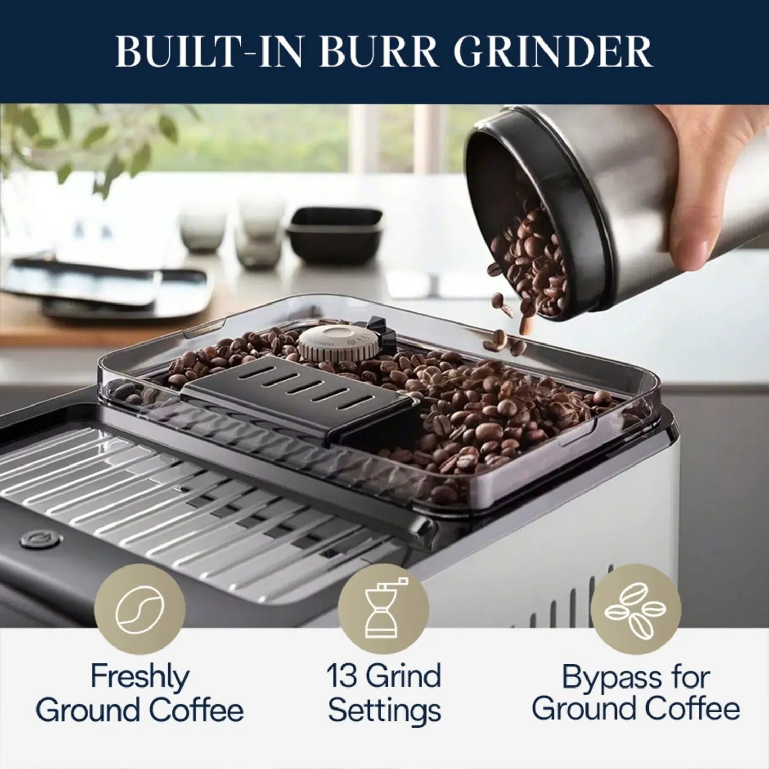 De'Longhi Eletta Explore Fully Automatic Espresso Machine with Cold Brew (ECAM45086S)