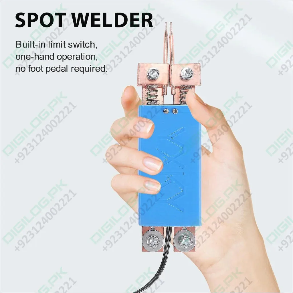 Diy Spot Welder Machine Welding 18650 Battery Handheld Spot Welding Pen Automatic Trigger Built-in Switch Blue