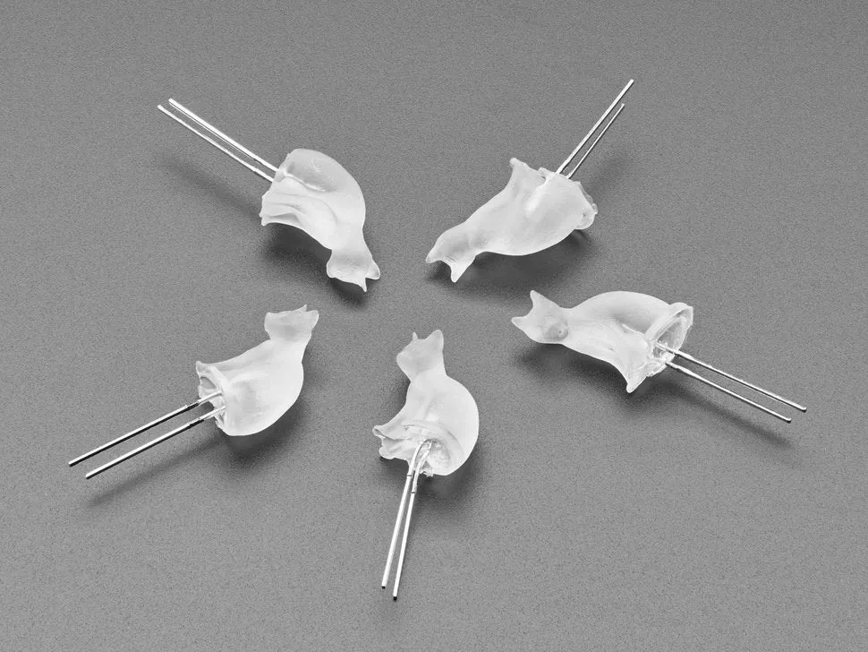 dLUX-dLITE Blue Kitty Shape LEDs 5 Pack by Unexpected Labs