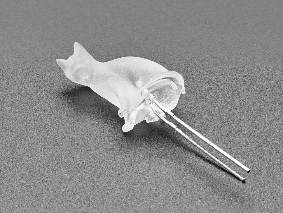 dLUX-dLITE Blue Kitty Shape LEDs 5 Pack by Unexpected Labs