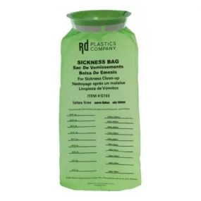 Emesis Bag 36 oz. Green - RD Plastics Company  Mfr# G703