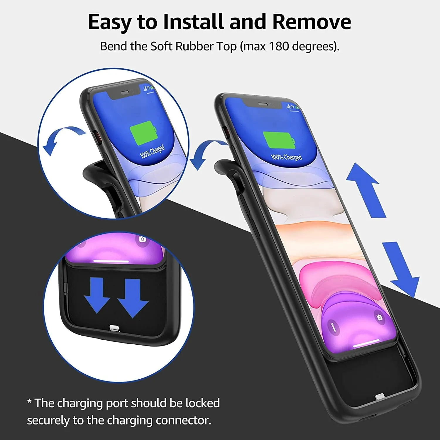 Entronix Apple iPhone 11 Case - 7000mAh Battery Charger