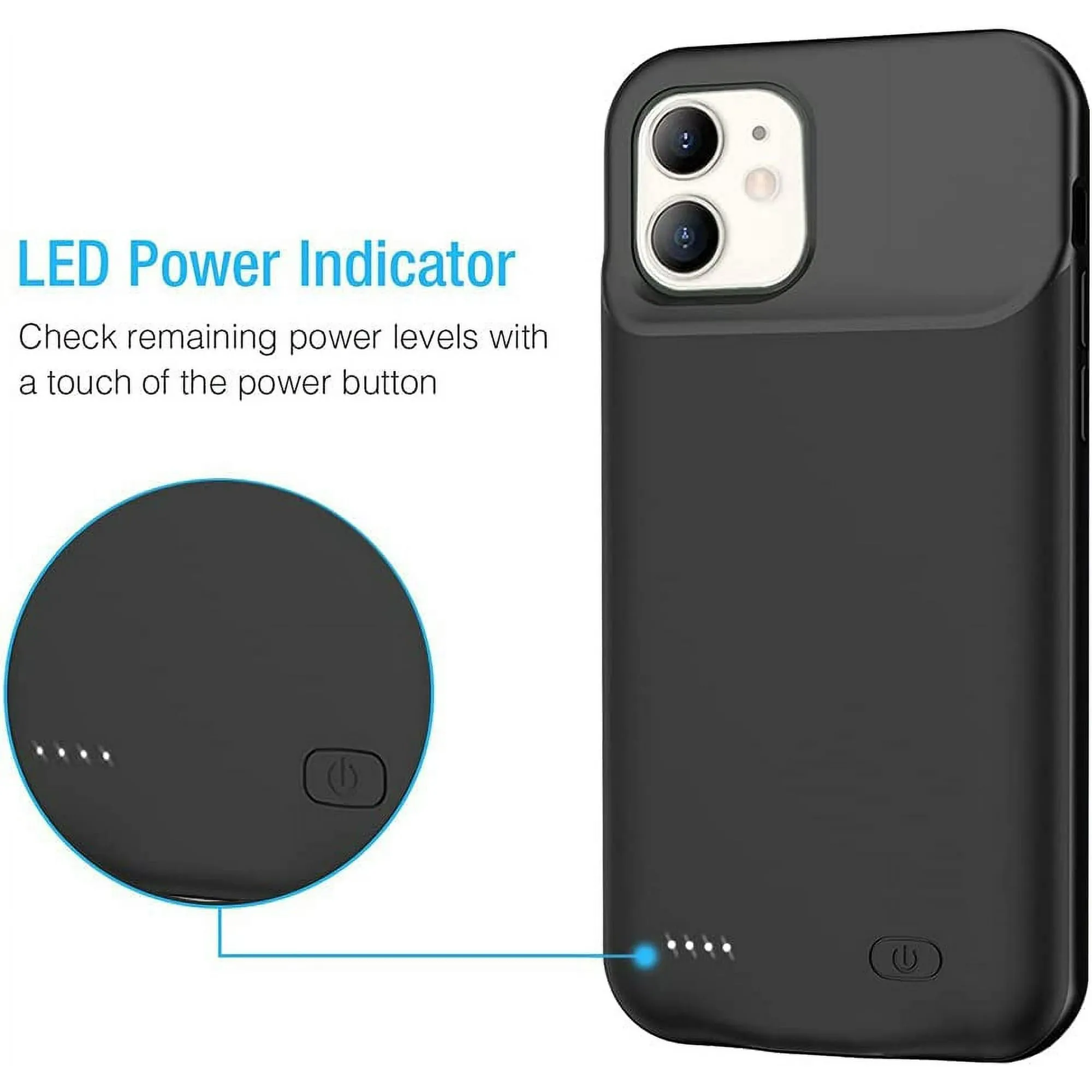 Entronix Apple iPhone 11 Case - 7000mAh Battery Charger