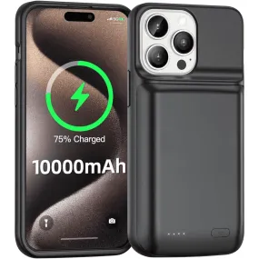 Entronix Apple iPhone 13 Pro Max/12 Pro Max Case - 7000mAh Battery Charger