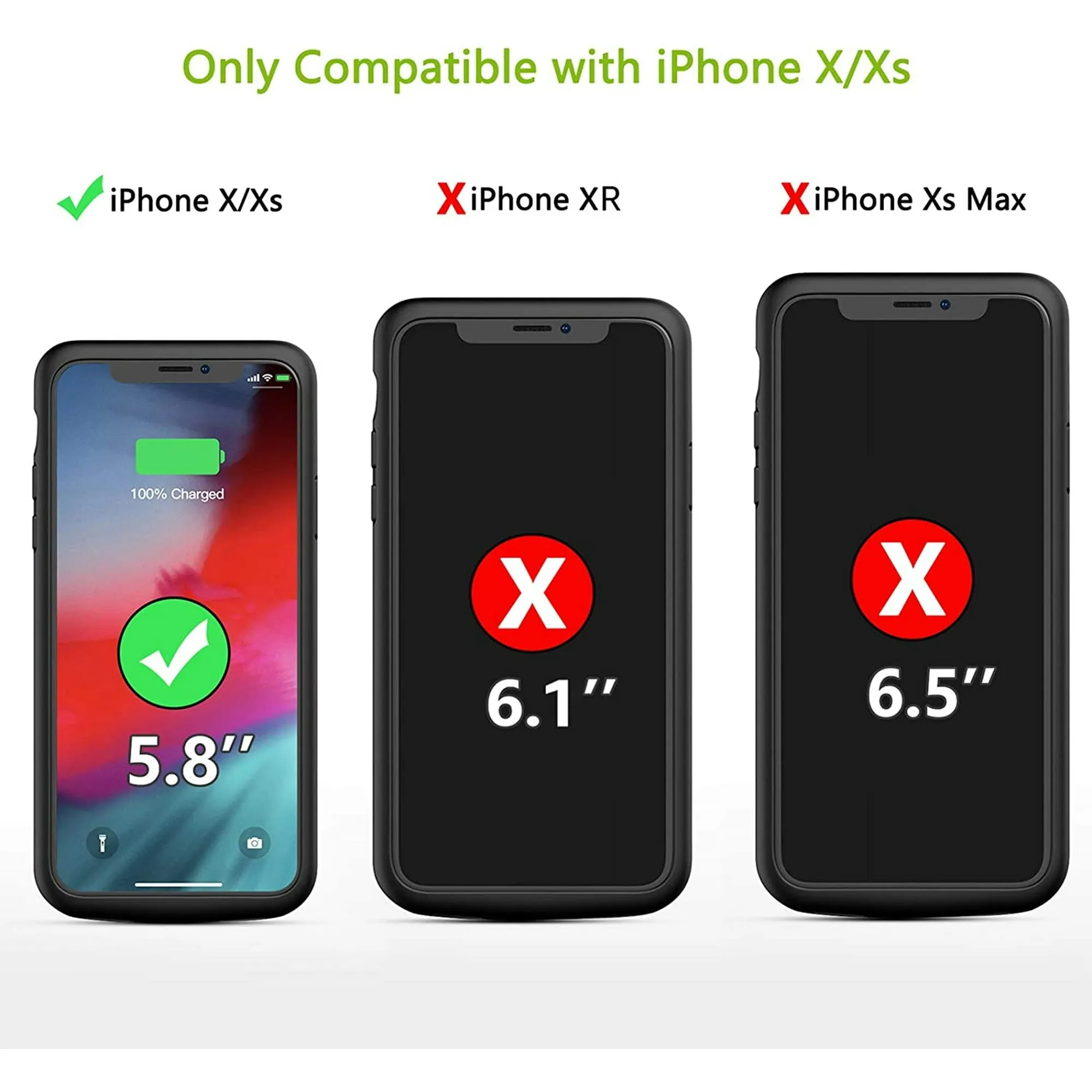 Entronix Apple iPhone XS/X Case - 7000mAh Battery Charger