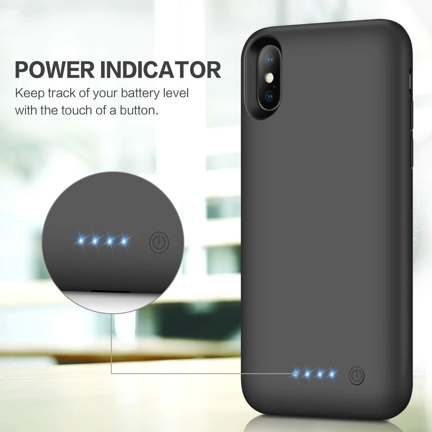 Entronix Apple iPhone XS/X Case - 7000mAh Battery Charger