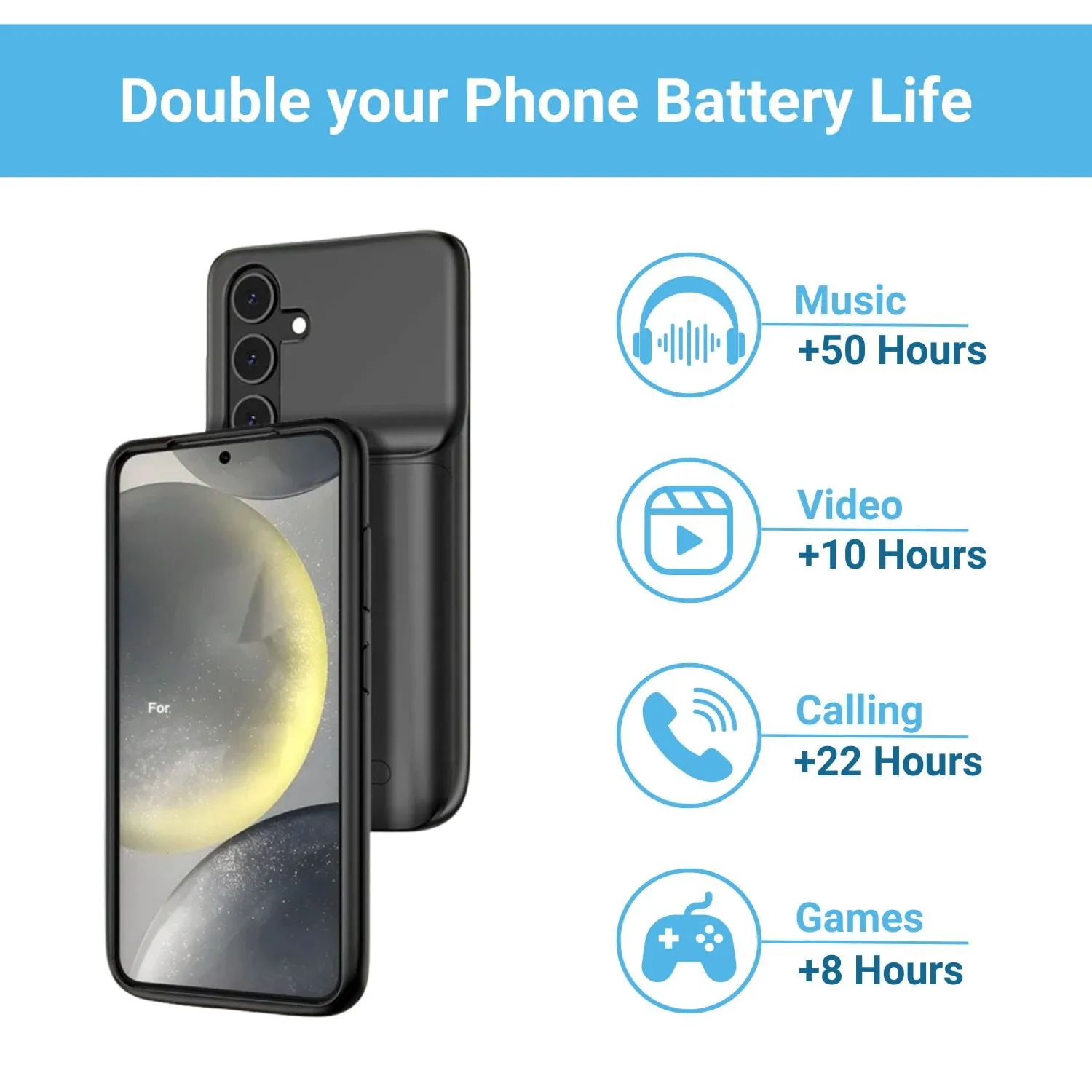 Entronix Samsung Galaxy S23 Case - 7000mAh Battery Charger