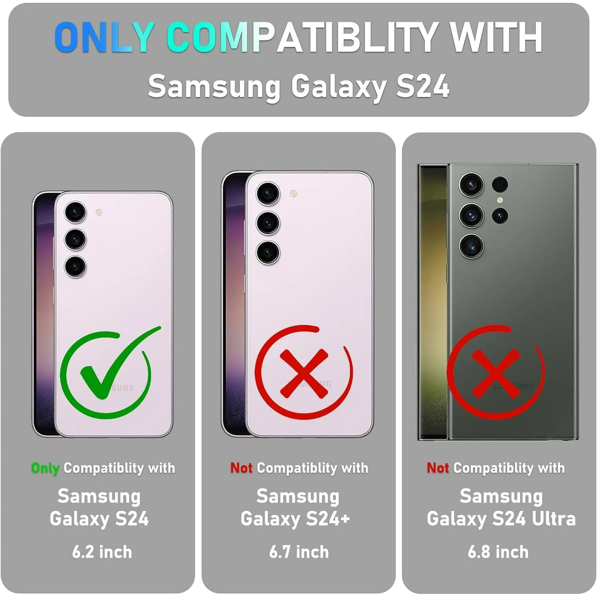 Entronix Samsung Galaxy S24 Case - 7000mAh Battery Charger