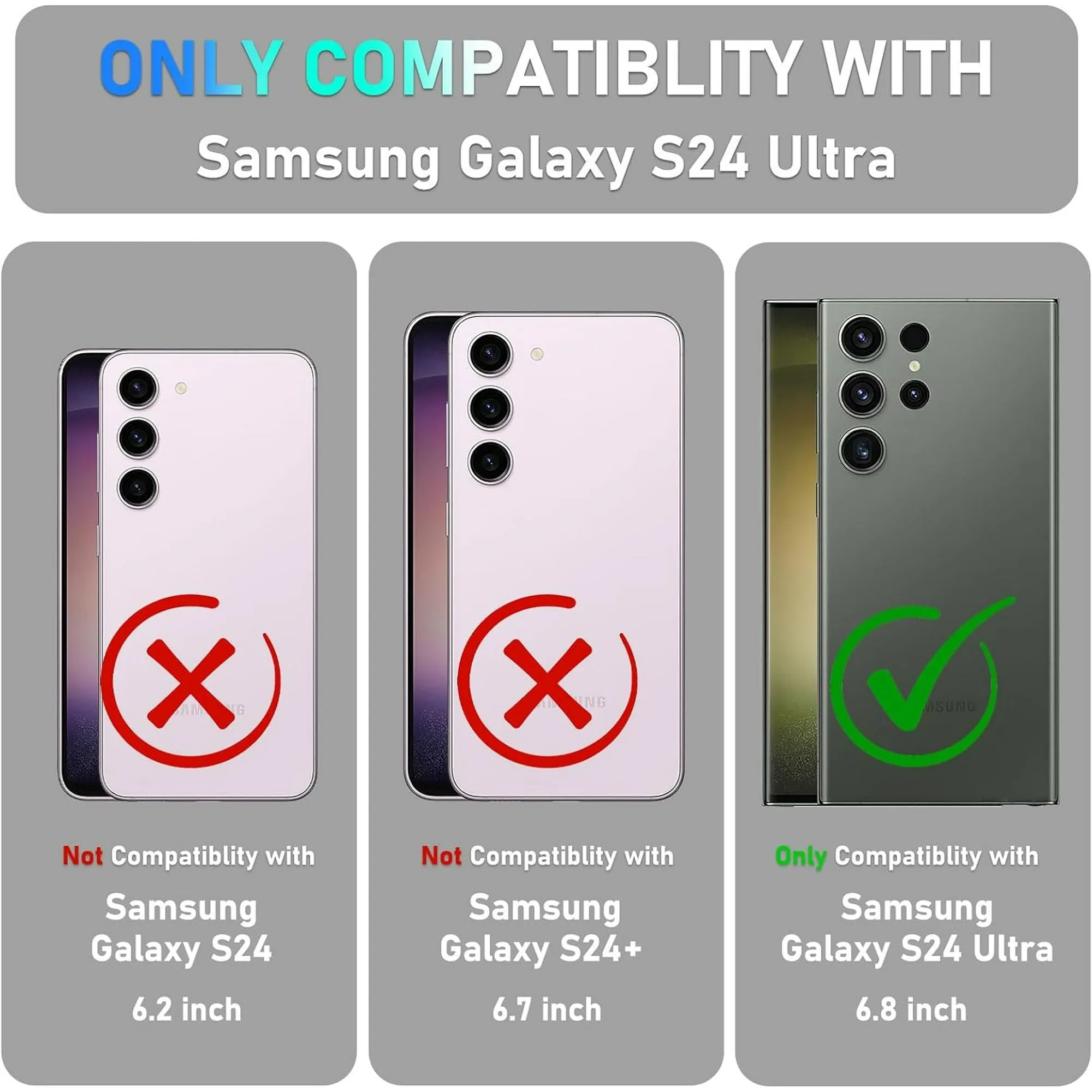 Entronix Samsung Galaxy S24 Ultra Case - 7000mAh Battery Charger