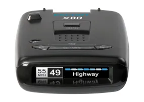 Escort X80, Long Radar Radar/Laser Detection, Multi Color OLED Display, Voice Alerts, Bluetooth and Escort Live Ready