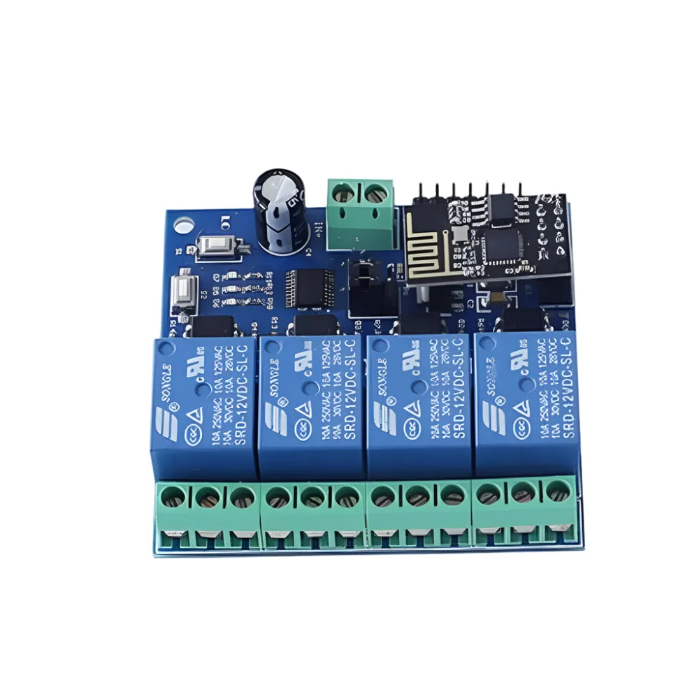 ESP8266 ESP-01 12V 4 Channels WiFi Relay Module Home Remote Control Switch