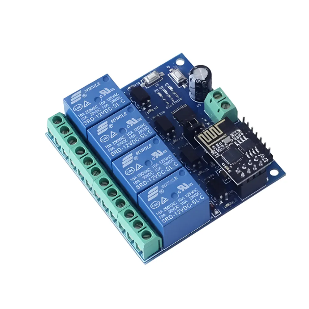 ESP8266 ESP-01 12V 4 Channels WiFi Relay Module Home Remote Control Switch