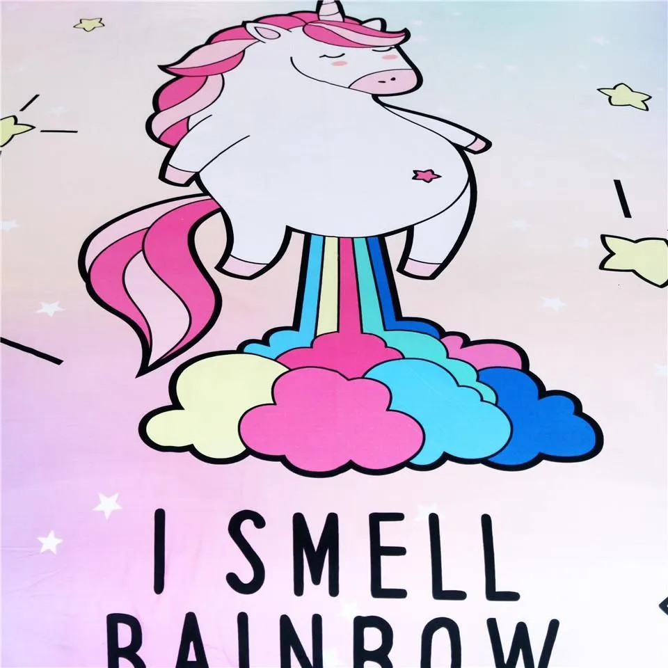 Funny Unicorn Bed Set