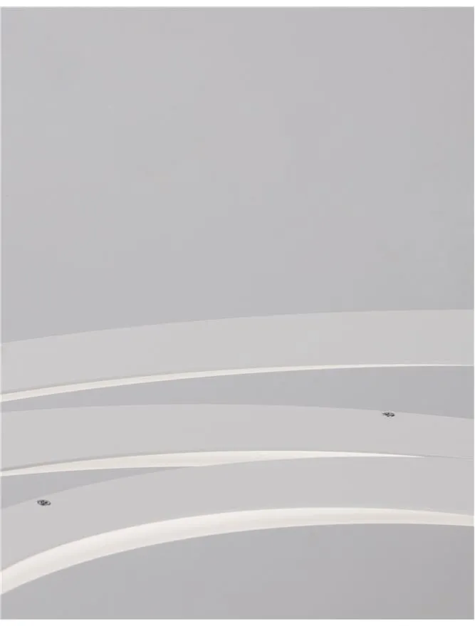 GAL Chrome Aluminium & Acrylic Dimmable Galactic Rings Pendant Large - ID 10474