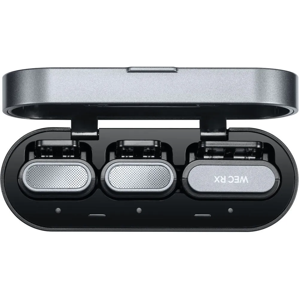 Godox WEC Kit 1 Person / Kit 2 Person 2.4 GHz Wireless Clip-On Lavalier Microphone System with 3.5mm TRS Audio Output, 200m Max Range, Noise Reduction, Dual Channel Receiver, LED Indicators and Type-C Interface for Vlogging, Interview