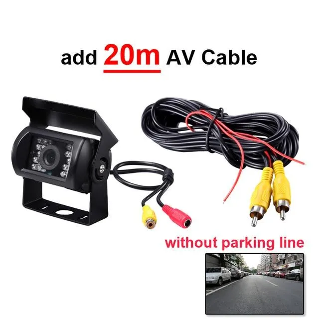 GreenYi Truck Backup Camera Heavy Duty 18 LED IR Night Vision Waterproof Vehicle Rear View Camera For Truck/Trailer/Pickups/RV