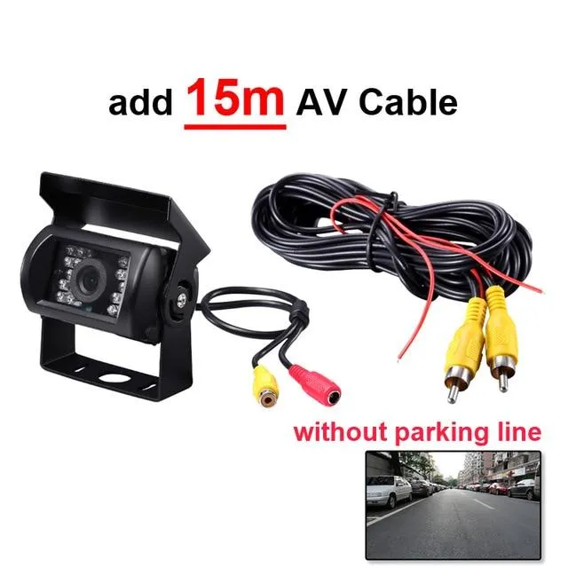 GreenYi Truck Backup Camera Heavy Duty 18 LED IR Night Vision Waterproof Vehicle Rear View Camera For Truck/Trailer/Pickups/RV