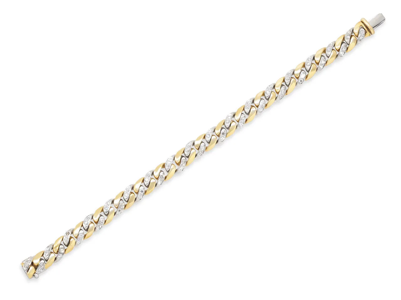 Gucci Diamond Curb Link Bracelet in 18K Gold