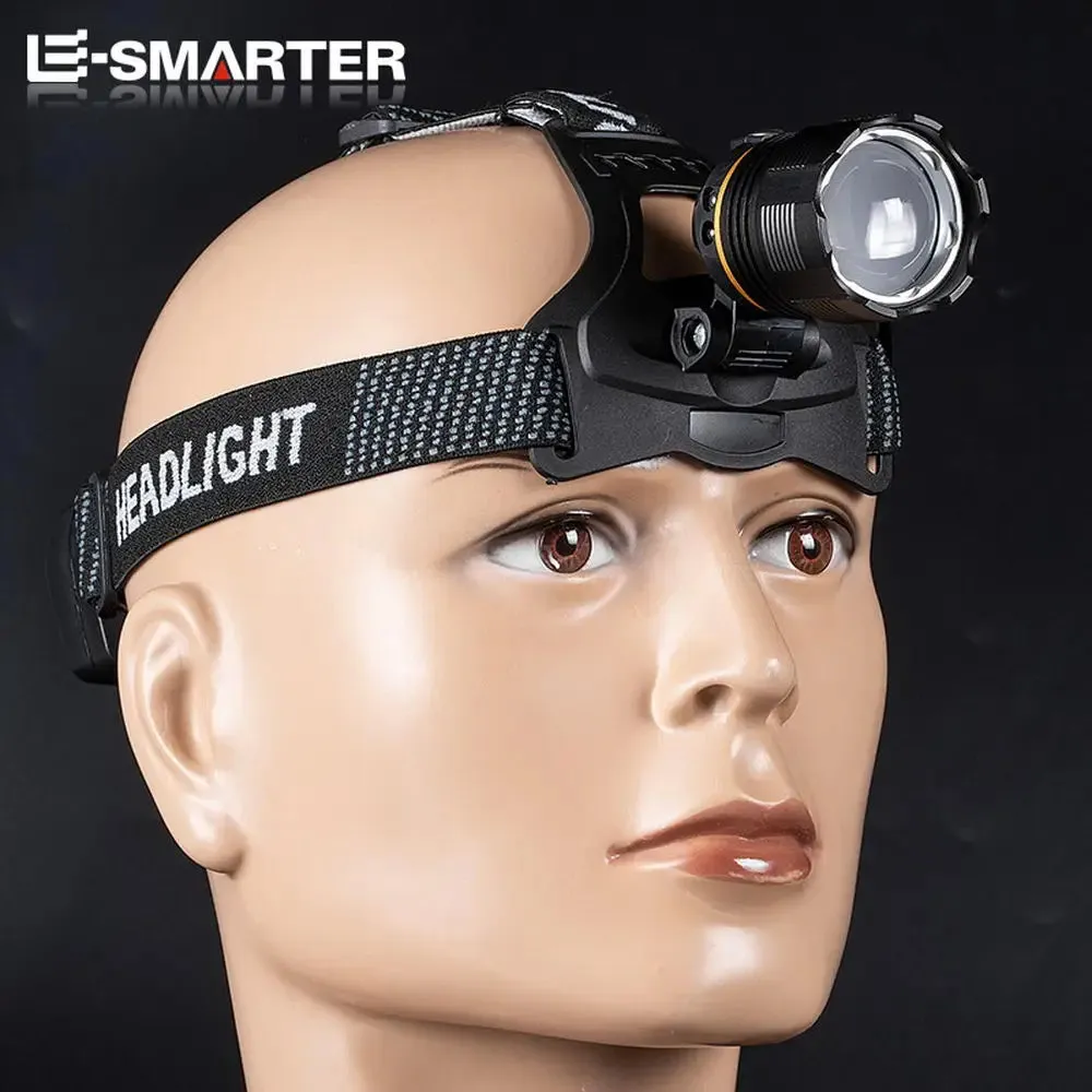 High Power Headlamp Flashlight LED Torch New XHP90 Sensor Headlight 18650 Rechargeable Fishing Camping Lantern