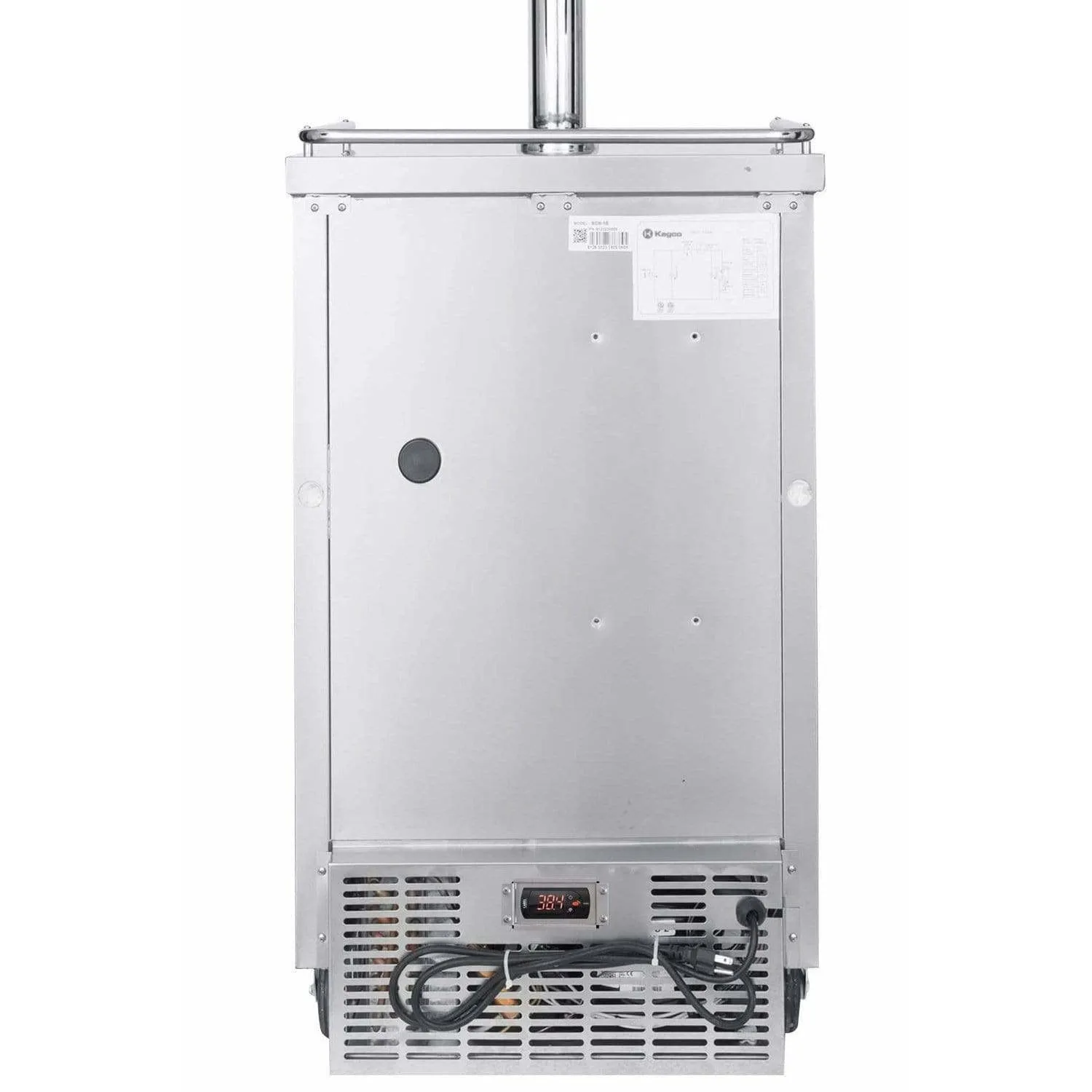 Kegco 24" Wide Kombucha Dual Tap All Stainless Steel Kegerator KOMC1S-2
