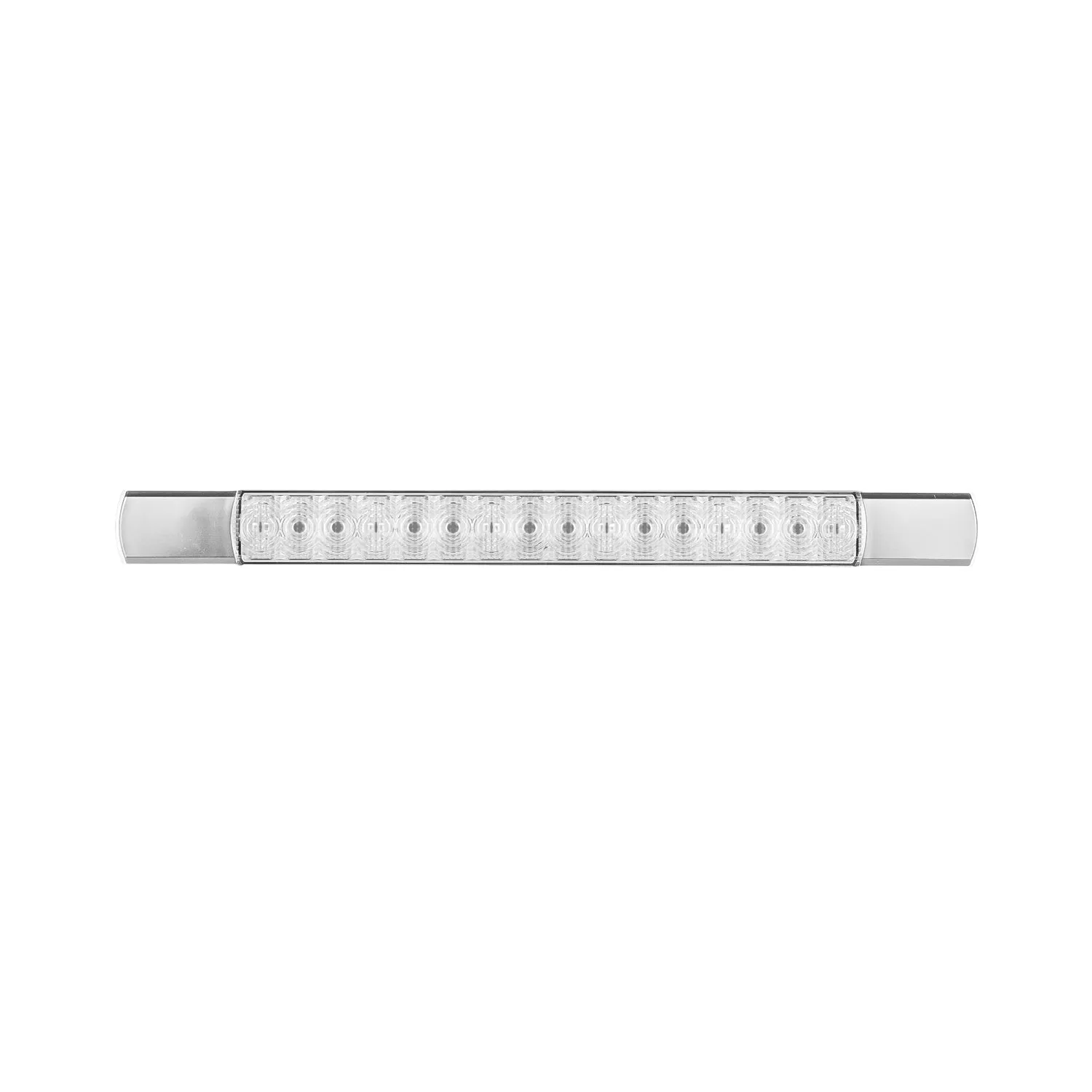 LED Autolamps 285CR12 Low Profile Slimline LED Rear Stop/Tail Strip Lamp with Chrome Caps