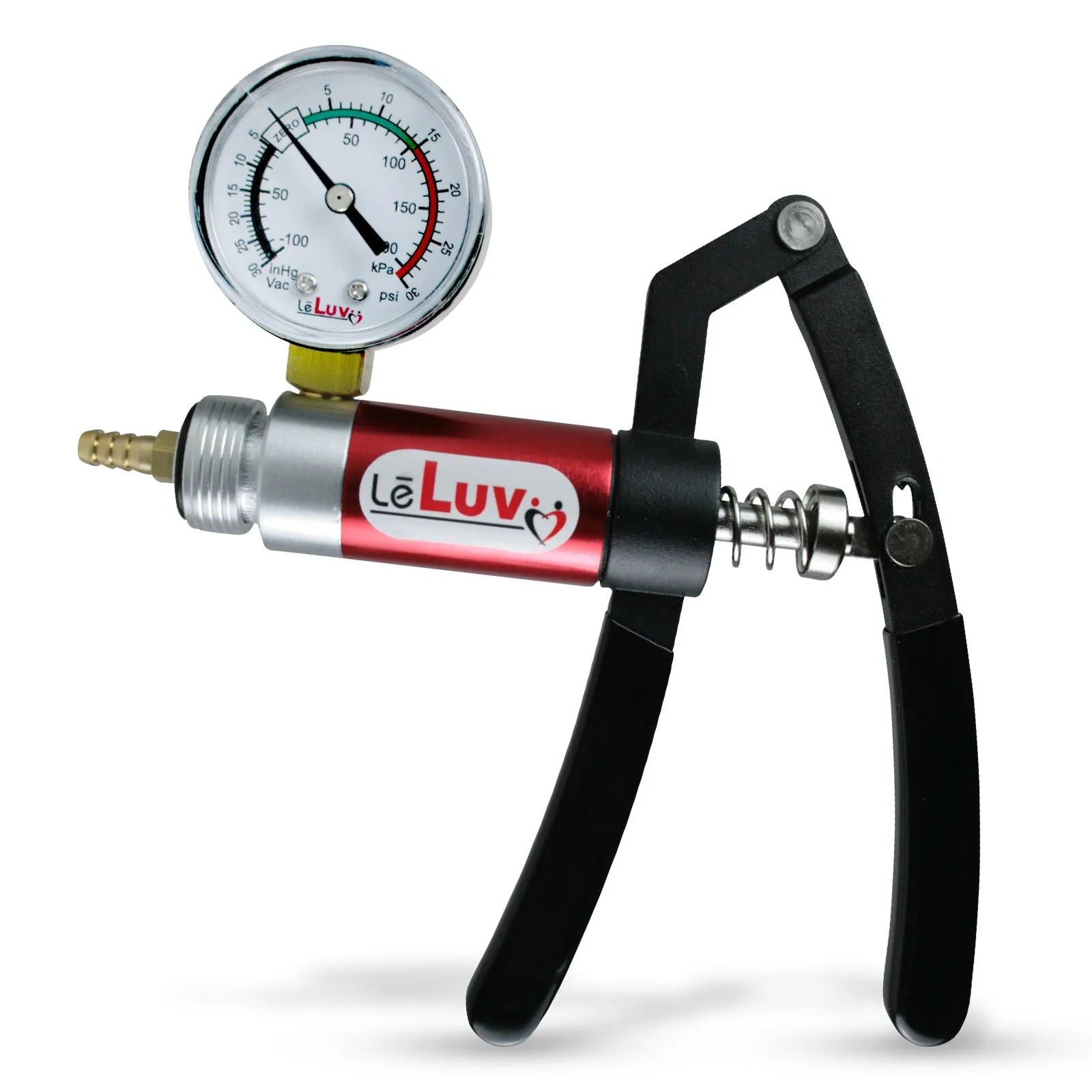 LeLuv Primo Lite Pump Handles | Small & Powerful Dual-Action Vacuum/Pressure Modes | Gauge Options