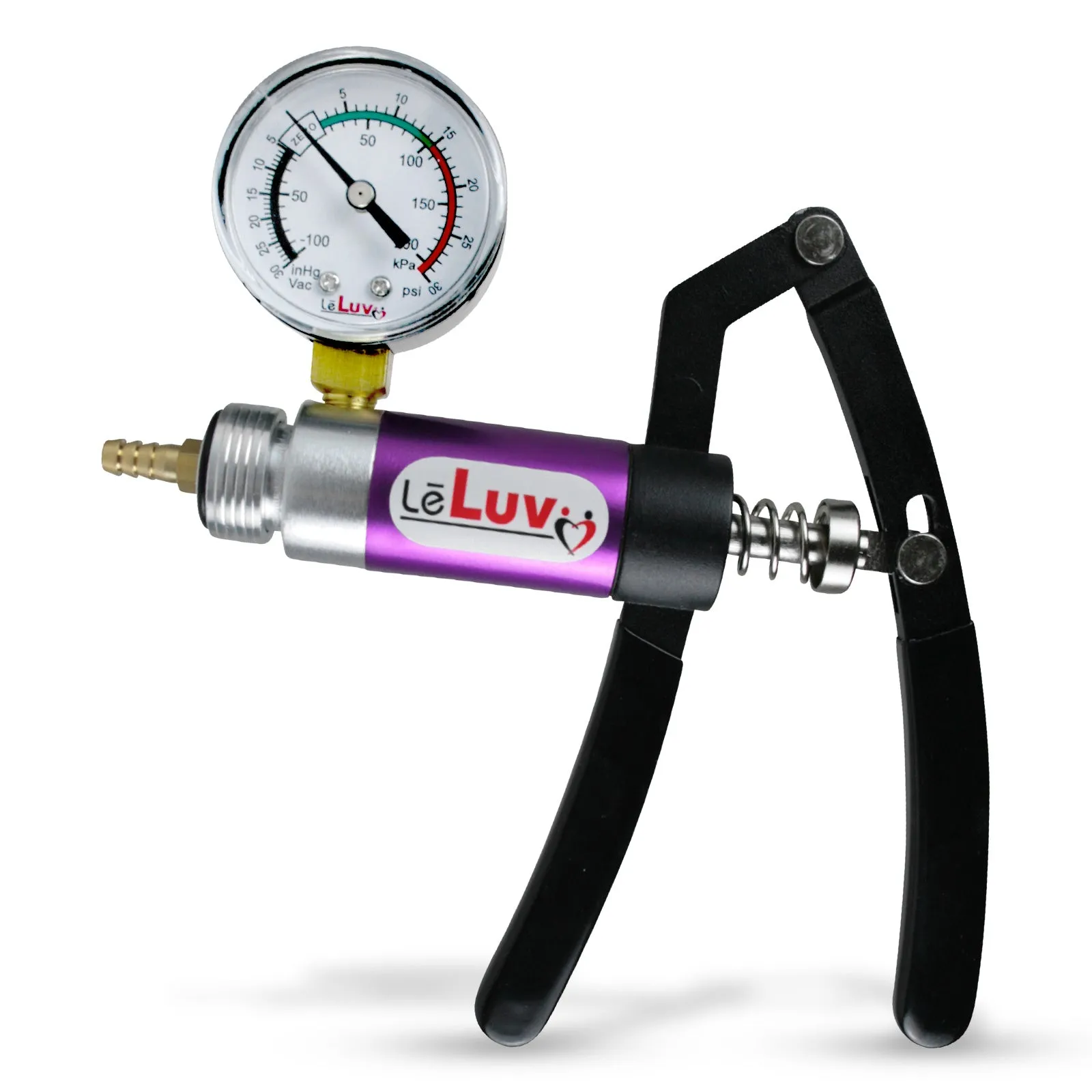 LeLuv Primo Lite Pump Handles | Small & Powerful Dual-Action Vacuum/Pressure Modes | Gauge Options