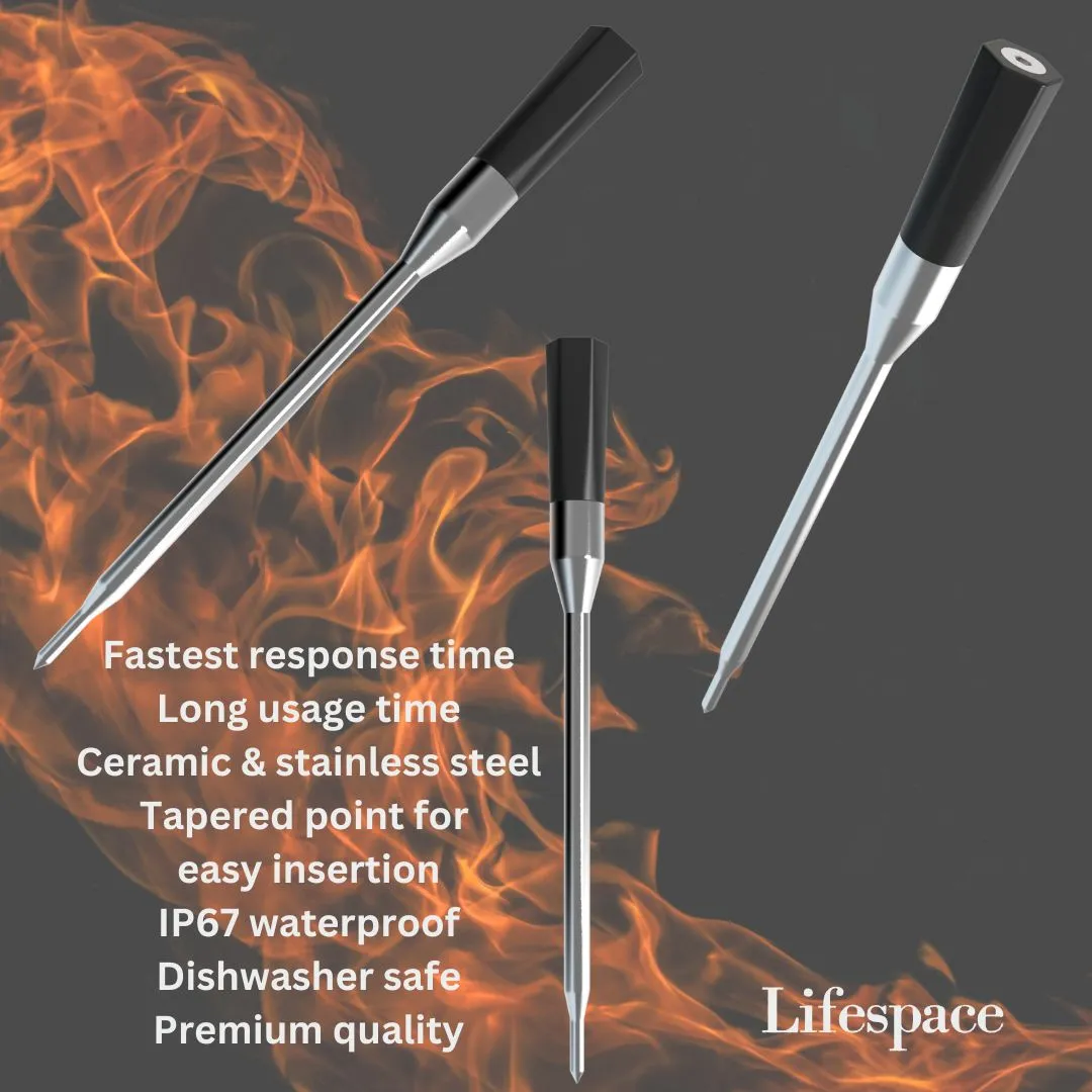 Lifespace Premium Smart Bluetooth Probe Thermometer - 2024 improved model