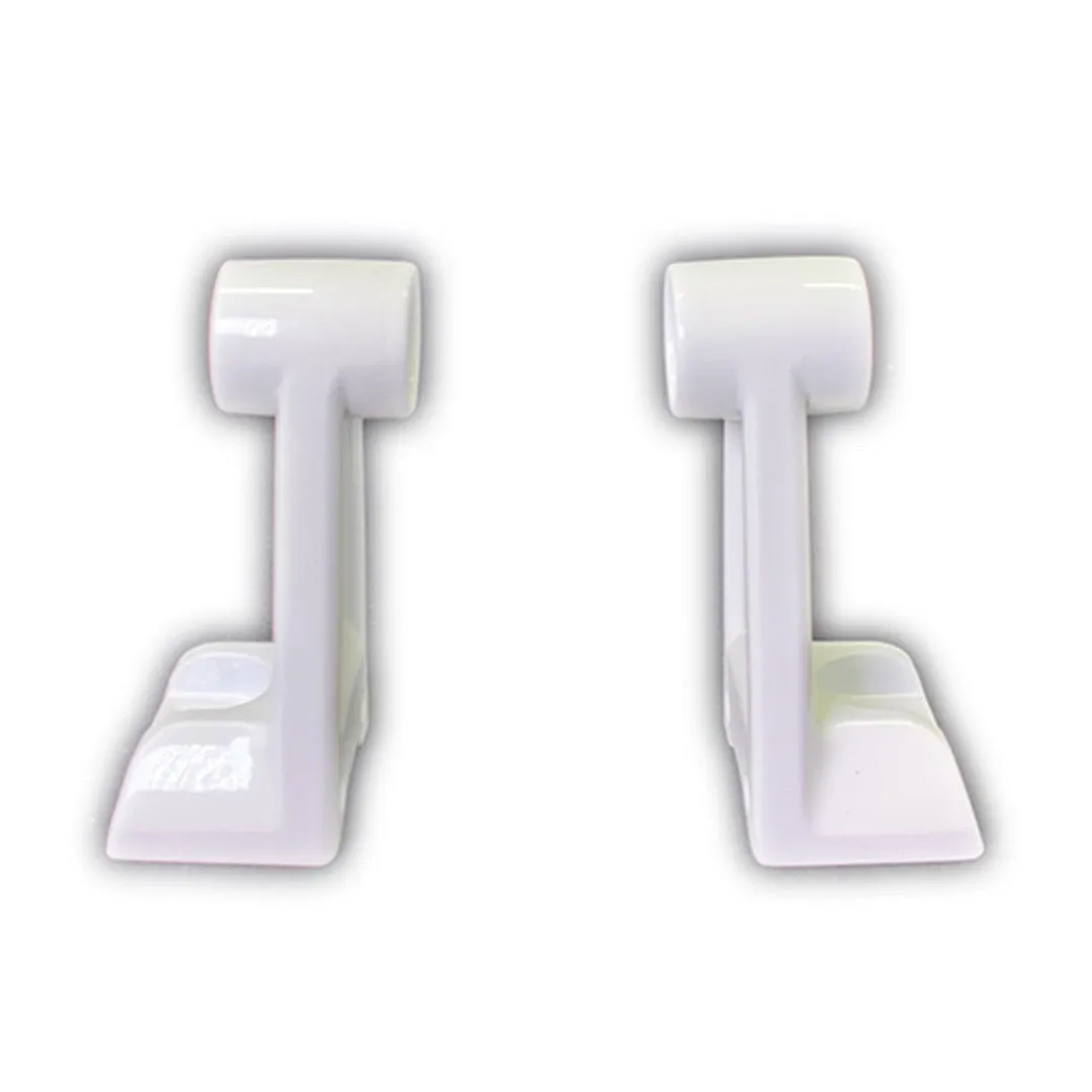 Light Bar Mounting Brackets - Cast Aluminum - White Housing