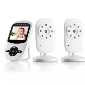Lullaby 2.4 Inch Wireless LCD Video Dual Cameras Baby Monitor Portable Baby Camera Monitor Bebe Baby Phone Video & Audio Color