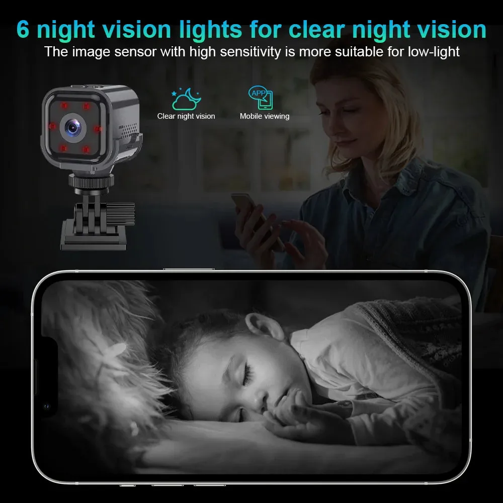 Mini Wifi Camera 1080p Portable IR Night Vision HD Cameras Wireless