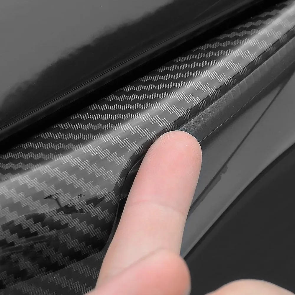 Model S 2021  Real Molded Carbon Fiber Turn Signal Overlays - Top Half Style (Gen. 2)