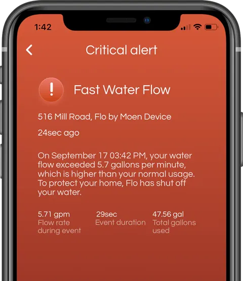 Moen Flo by Moen Leak Detection Smart Home Water Security System