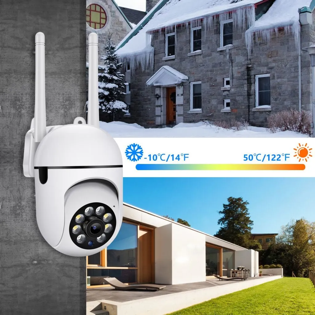 NIP-27 V380 APP 1080P Full color Wireless Camera HD IP Wireless CCTV Camera Waterproof Outdoor WiFi CCTV Security Cameras