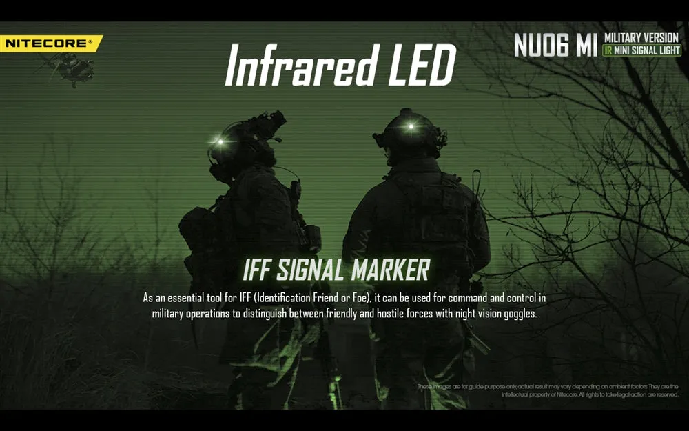 Nitecore NU06 MI Red Green Blue IR Infrared Signal and Safety Light - Used