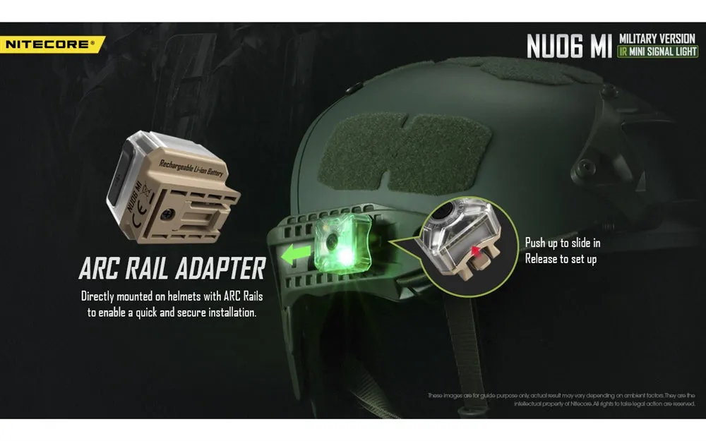 Nitecore NU06 MI Red Green Blue IR Infrared Signal and Safety Light - Used