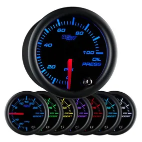 Oil Pressure Gauge | Black Dial MultiColor Gauges