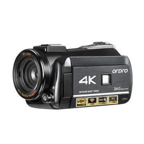 ORDRO AC3 4K Ultra HD 13MP WiFi Night Vision Camcorder with 3.1" IPS Touch Screen