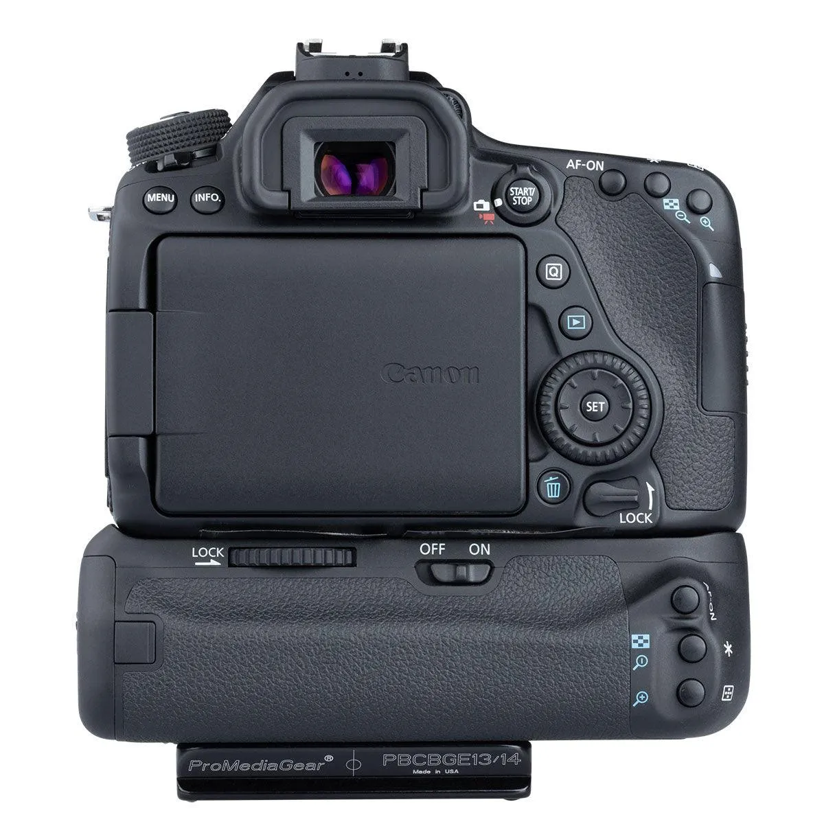 PBCBGE14 Arca-swiss Bracket Plate for Canon 90D, 80D & 70D with BG-E14 Battery Grip