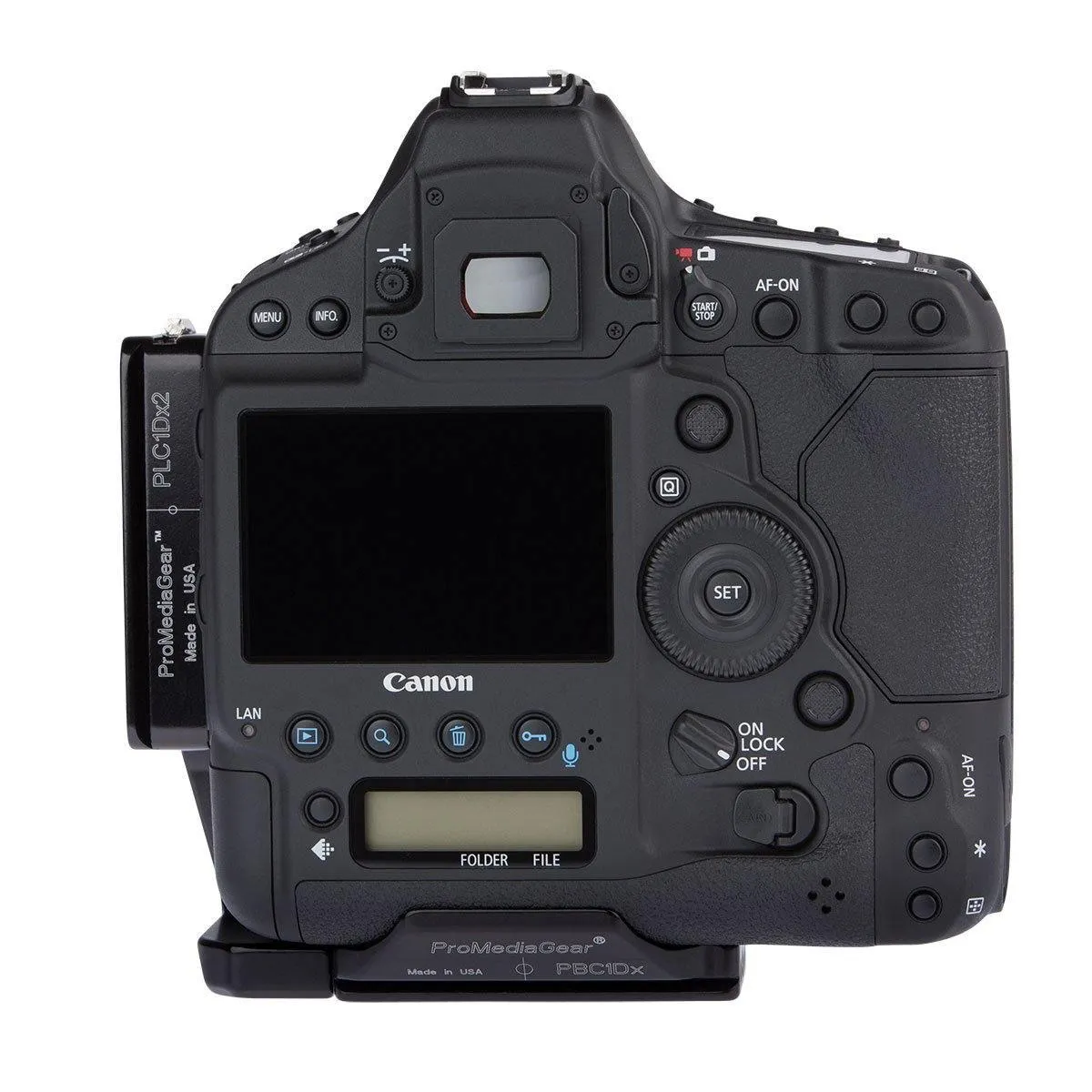 PLC1DX2x Arca-Swiss L-Bracket for Canon 1Dx Mark 1 & 2