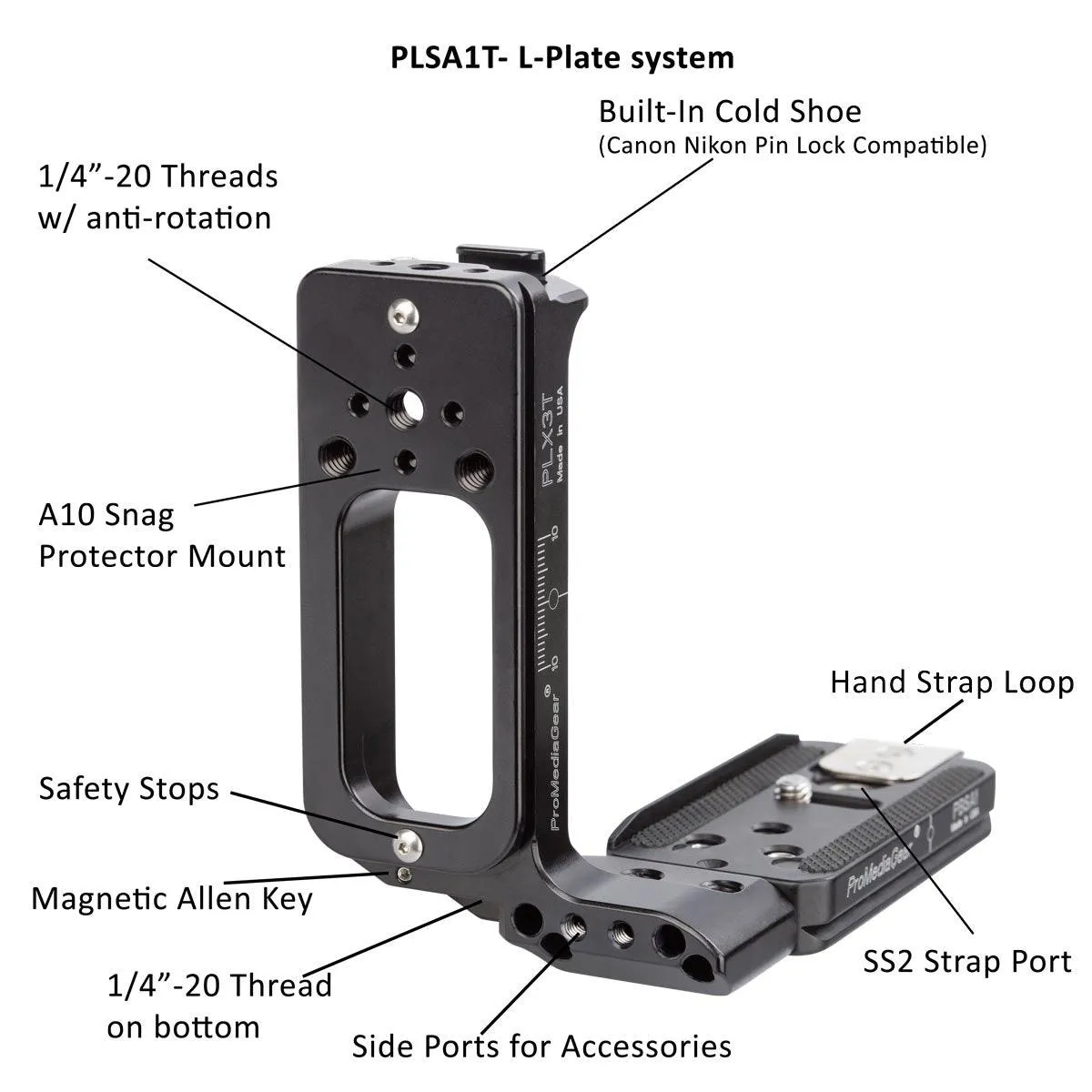 PLSA74T Arca-Swiss L-Bracket for Sony Alpha A7 IV
