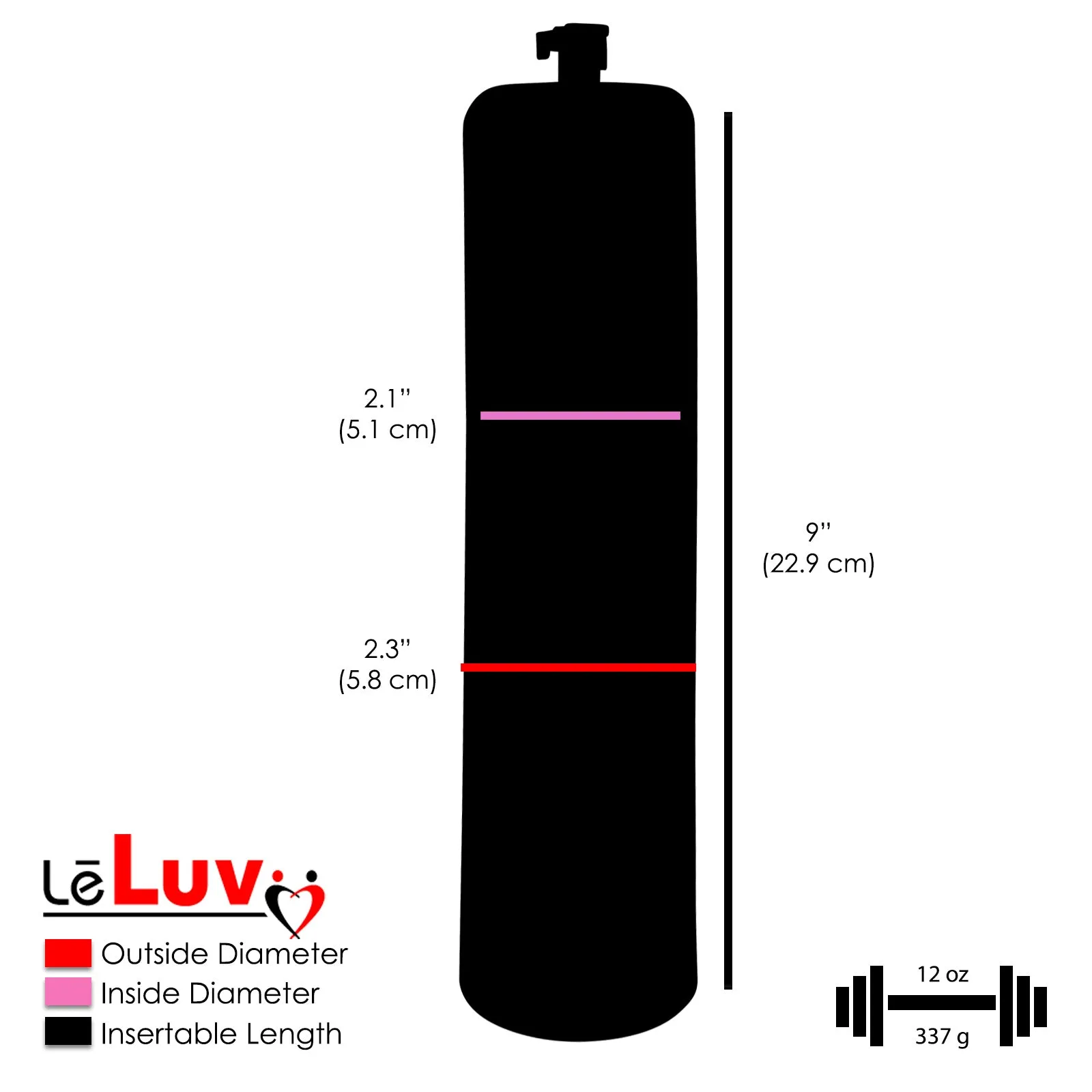 Primo Lite Handle Penis Pump   Gauge, Silicone Hose | Thick Wall, No Flange Cylinder