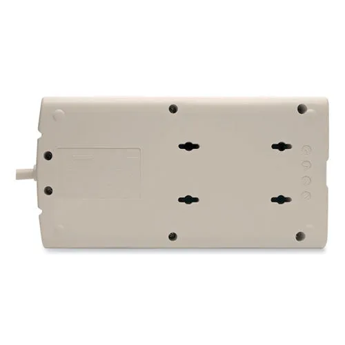 Protect It! Surge Protector, 8 Ac Outlets, 8 Ft Cord, 1,440 J, Light Gray