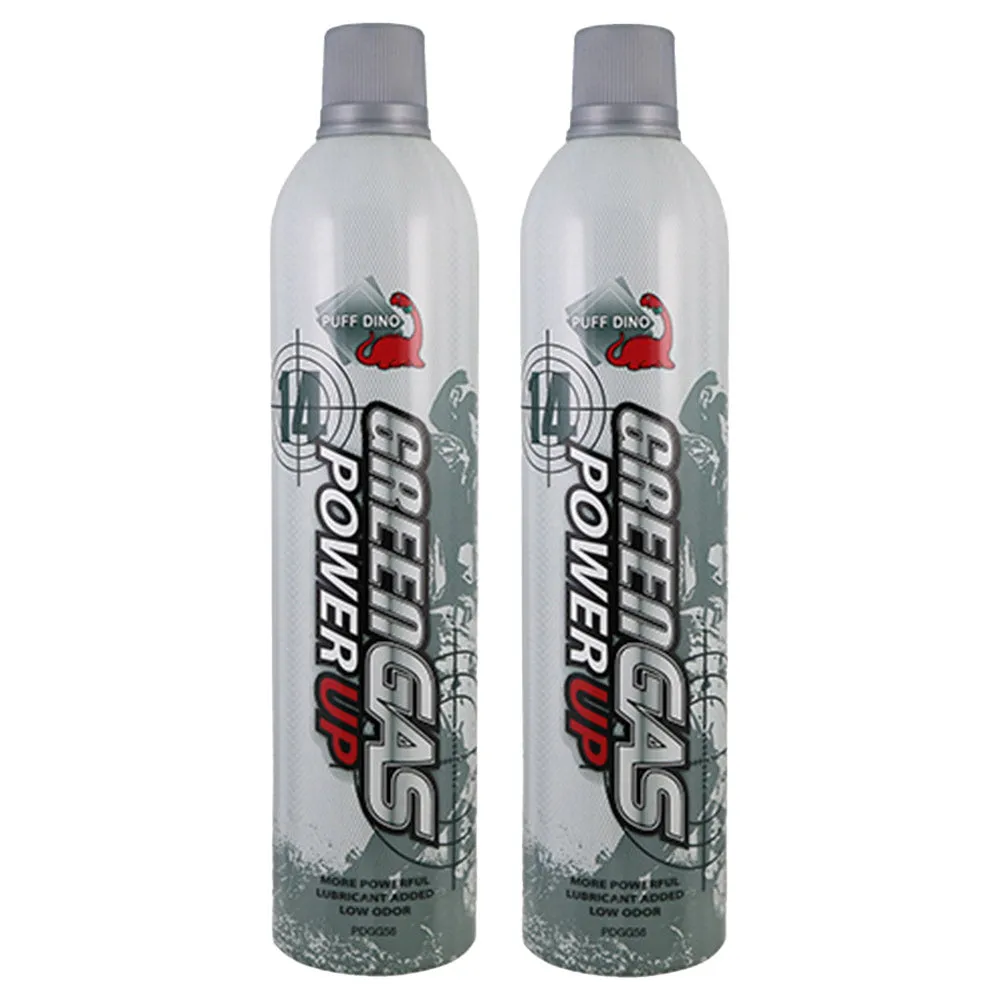 Puff Dino 19oz / 560 ml Power Up Airsoft Green Gas