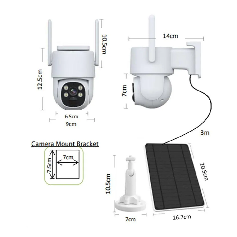 "TitN" DIY Solar Security Camera with integrated WiFi or 4G Technology