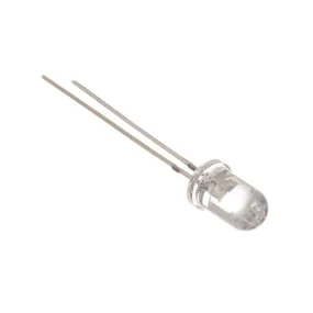 Red 5mm Water Clear LED - 30deg - 1000mCd, pack of 50