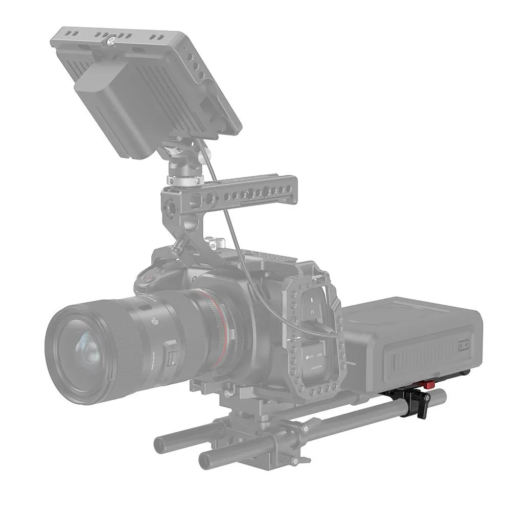 SmallRig V-Lock Battery Plate with 15mm LWS Rod Clamp